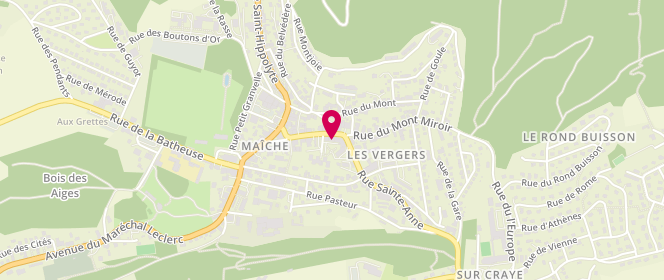 Plan de Accueil de loisirs de Maîche, 24 Rue Montalembert, 25120 Maîche