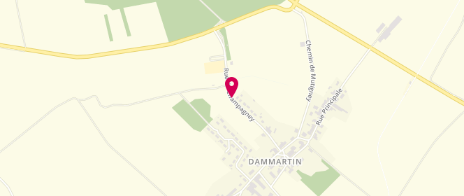 Plan de Accueil de loisirs Ados - Dammartin-Marpain, Route de Champagney, 39290 Dammartin-Marpain