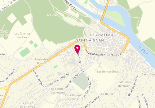 Plan de Accueil de loisirs de saint Aignan, 8 Rue Victor Hugo, 41110 Saint-Aignan