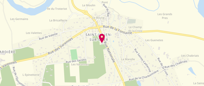 Plan de Centre de loisirs de Saint-Julien, 32 Rue Nationale, 41320 Saint-Julien-sur-Cher