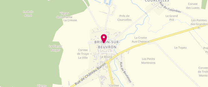 Plan de Centre Social de Brinon S/Beuvron, 9 Rue du Commandant Guerreau, 58420 Brinon-sur-Beuvron