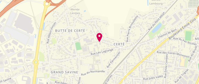 Plan de Accueil de loisirs jean-rené teillant, 60 Route de Certé, 44570 Trignac