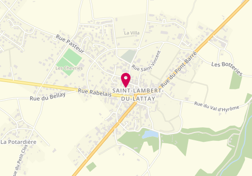 Plan de Accueil de loisirs associatif Maison Culturelle saint Lambert du Lattay, Val, 5 Rue Emile Godillon, 49750 Val-du-Layon
