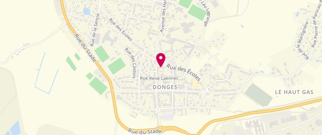 Plan de Alsh- Maison Des Jeunes De Donges, 40 Rue des Ecoles, 44480 Donges