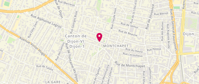 Plan de Accueil De Loisir Montchapet - 3/14 Ans, 4 rue de Rouen, 21000 Dijon
