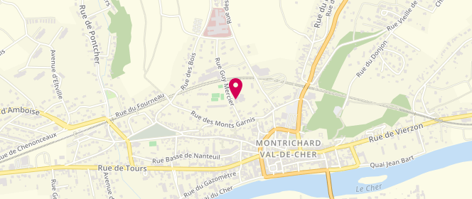 Plan de Accueil de loisirs - Montrichard Val de Cher - Chat Botté, 6 Rue Guy Mercier, 41400 Montrichard-Val-de-Cher