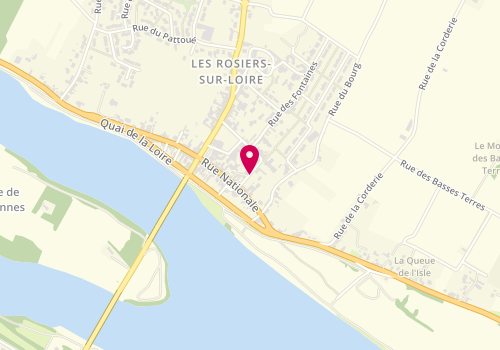 Plan de Accueil périscolaire des Les Rosiers sur Loire Gennes-Val-de-Loi, Rue de la Mairie, 49350 Gennes-Val-de-Loire
