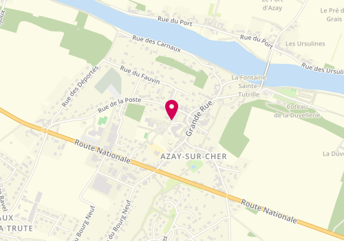 Plan de Accueil de loisirs D'azay-Sur-Cher (extrascolaire + périscolaire), Place de la Poste, 37270 Azay-sur-Cher