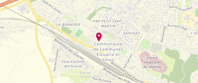 Plan de Mairie de Savenay, 2 Rue du parc des Sports, 44260 Savenay