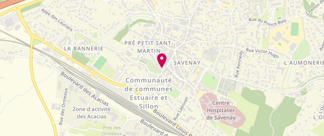 Plan de Association Loisirs Jeunesse, parc de la Soubretière - Allé des Maronniers, 44260 Savenay