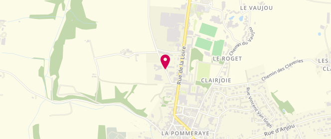 Plan de Accueil de loisirs et périscolaire la Pommeraye, Mauges sur Loire, Rue du Chanoine Brillouet, 49620 Mauges-sur-Loire