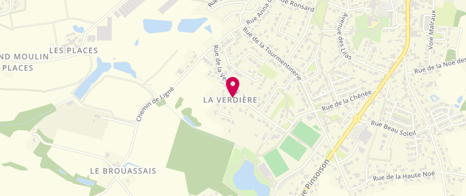 Plan de Local jeunes, Lieu-Dit la Verdière, 44850 Saint-Mars-du-Désert