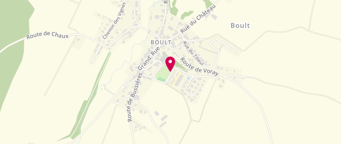 Plan de périscolaire de Boult, Chemin des Thioulot, 70190 Boult