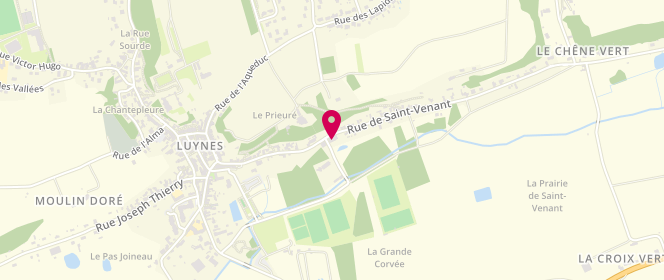 Plan de Accueil de loisirs extrascolaire La Ruche D'ernest, 13 Rue Saint Venant, 37230 Luynes
