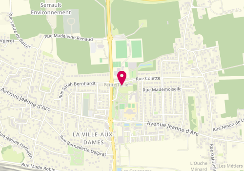 Plan de Accueil de loisirs Peri Association Camille Claudel - Site Francoise Dolto, 2 Rue Colette, 37700 La Ville-aux-Dames