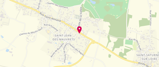 Plan de Accueil de loisirs associatif AFR Les Glycines, saint Jean des Mauvrets, 1 Route de Buchêne, 49320 Les Garennes sur Loire