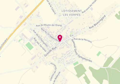 Plan de Accueil de loisirs Éducatifs Local Jeunes Des Monts De Gy, 1 Rue du 10 Septembre, 70700 Gy