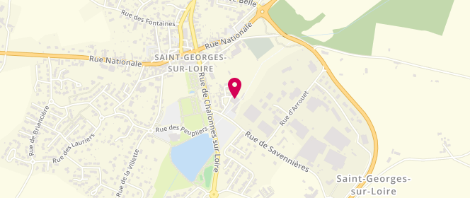 Plan de Accueil de loisirs jeunesse Le Bois Enchanté, 5 Rue de Savennières, 49170 Saint-Georges-sur-Loire