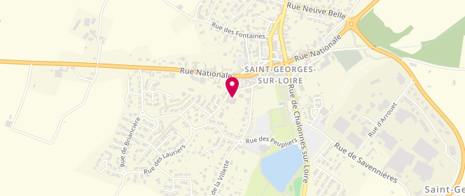Plan de Accueil périscolaire municipal Prévert, saint Georges sur Loire, 13 Rue des Lauriers, 49170 Saint-Georges-sur-Loire
