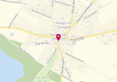 Plan de Accueil de loisirs de Soings en Sologne, Route de Mur de Sologne, 41230 Soings-en-Sologne
