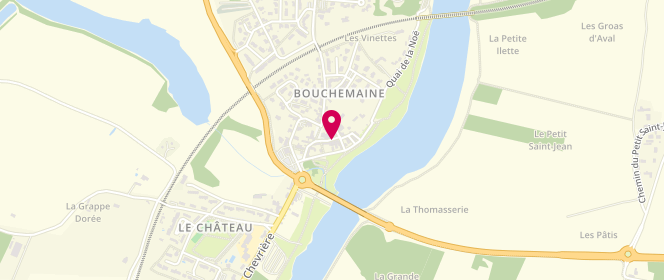 Plan de Accueil de loisirs municipal La Boîte Anim Bouchemaine, 7 Rue de l'Abbaye, 49080 Bouchemaine