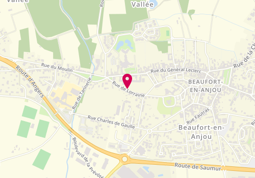 Plan de Accueil de loisirs municipal Forum, Beaufort-en-Anjou, Rue de Lorraine, 49250 Beaufort-en-Anjou