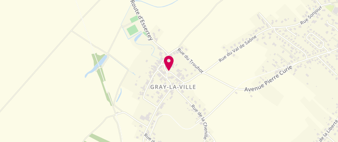 Plan de Commune de Gray-La-Ville, 14 Rue de l'Église, 70100 Gray-la-Ville