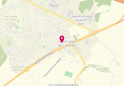 Plan de Accueil de loisirs municipal saint Léger de Linières, 1 Bis Rue des Châtaigniers, 49070 Saint-Léger-de-Linières