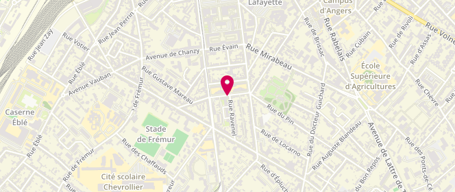 Plan de Accueil de loisirs Municipal Condorcet 6-14 Ans Angers, 5 Rue Gutenberg, 49000 Angers