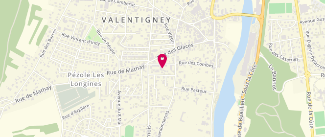Plan de Accueil de loisirs EEUdF Groupe du Chatelot, 12 Rue des Chardonnerets, 25700 Valentigney
