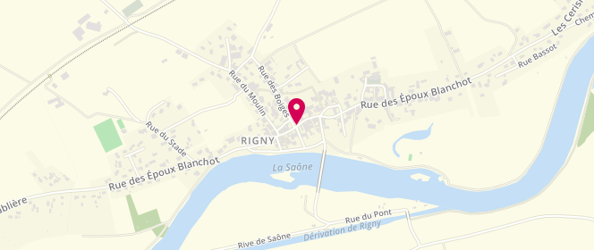 Plan de Ccas De Rigny (Clsh - périscolaire-Cantine), 61 Rue des Epoux Blanchot, 70100 Rigny