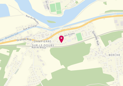 Plan de Accueil périscolaire de Berche-Dampierre sur le Doubs, 15 Rue Bossière, 25420 Dampierre-sur-le-Doubs