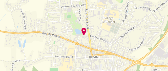 Plan de Mairie de Blain, 2 Rue Charles de Gaulle, 44130 Blain