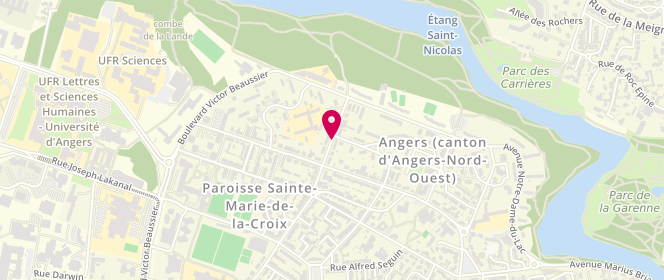 Plan de Accueil de loisirs municipal Pierre et Marie Curie, Rue Édouard Floquet, 49000 Angers