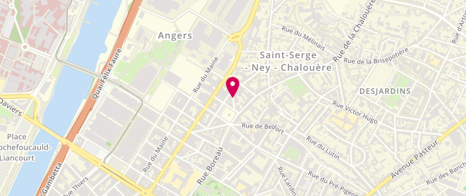 Plan de Accueil de loisirs le Quart'Ney Maison de quartier saint Serge, Angers, 7 Rue Duboys, 49100 Angers