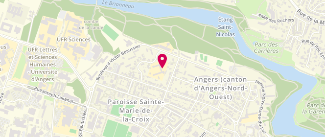 Plan de Accueil de loisirs municipal Pierre et Marie Curie 2-5 ans Angers, 18 Rue du Colonel de Sauveboeuf, 49000 Angers