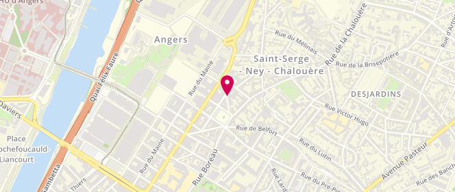 Plan de Accueil de loisirs jeunesse le Quart'Ney, Angers, 5 Rue E. E. Duboys, 49100 Angers