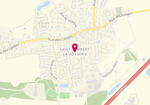 Plan de Accueil périscolaire municipal saint Lambert la Potherie, Rue des Loisirs, 49070 Saint-Lambert-la-Potherie