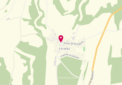 Plan de Eclaireuses Eclaireurs de France - groupe d'Isle-sur-le-Doubs, Georges Pompidou, 25250 Faimbe