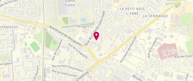 Plan de Accueil de loisirs Associatif Esca'l Adapei, Angers, Rue Alfred de Musset, 49100 Angers