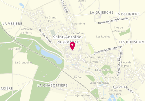 Plan de Accueil de loisirs La Maison Enfantine, 6 Rue des Ecoles, 37360 Saint-Antoine-du-Rocher