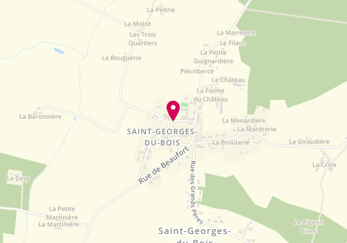 Plan de Accueil périscolaire Intercommunale Sivu saint Georges Du Bois - Les Bois D'a, 10 Rue Saint Sicot, 49250 Les Bois-d'Anjou