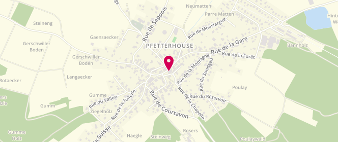 Plan de Accueil périscolaire - Pfetterhouse, 1 Place Saint Géréon, 68480 Pfetterhouse
