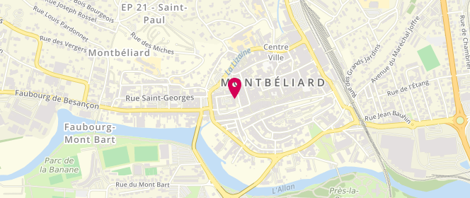 Plan de périscolaire - Ville de Montbéliard, 3 Place Dorian, 25200 Montbéliard