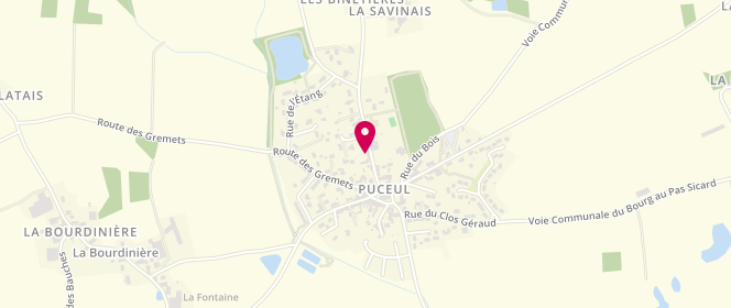 Plan de Les p'tits malins, 10 Route de Nozay, 44390 Puceul