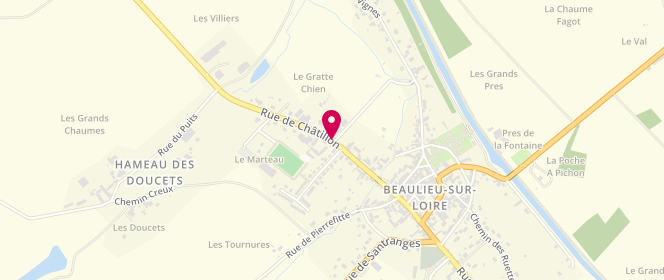 Plan de périscolaire Les crayons de couleurs - FR de Beaulieu- Beaulieu sur Loire, 15 Route de Chatillon, 45630 Beaulieu-sur-Loire