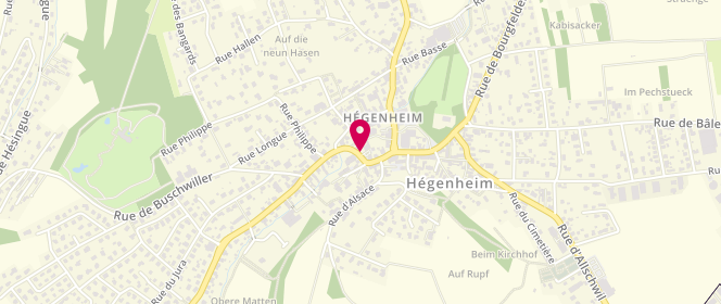 Plan de Centre de loisirs Hégenheim - Jeunesse et Avenir, 9 Rue de Hagenthal, 68220 Hégenheim