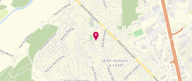 Plan de Accueil de loisirs - saint Gervais la Forêt, 15 Rue des Ecoles, 41350 Saint-Gervais-la-Forêt