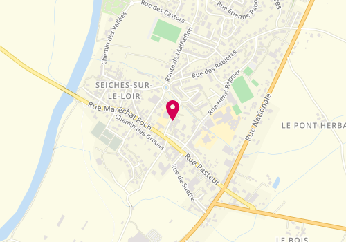 Plan de Accueil de loisirs Intercommunal Espace jeunes Seiches sur le Loir, Site des Sablonnières, 49140 Seiches-sur-le-Loir