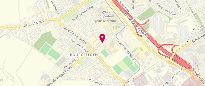 Plan de Centre Socio-Culturel, 56 Rue Dr Marcel Hurst, 68300 Saint-Louis